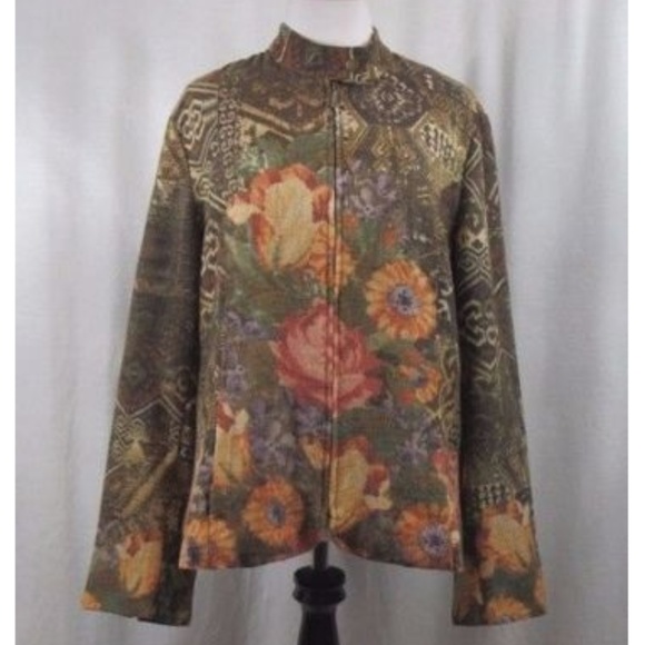 Coldwater Creek Jackets & Blazers - Coldwater Creek Multi Color Floral Jacket 16